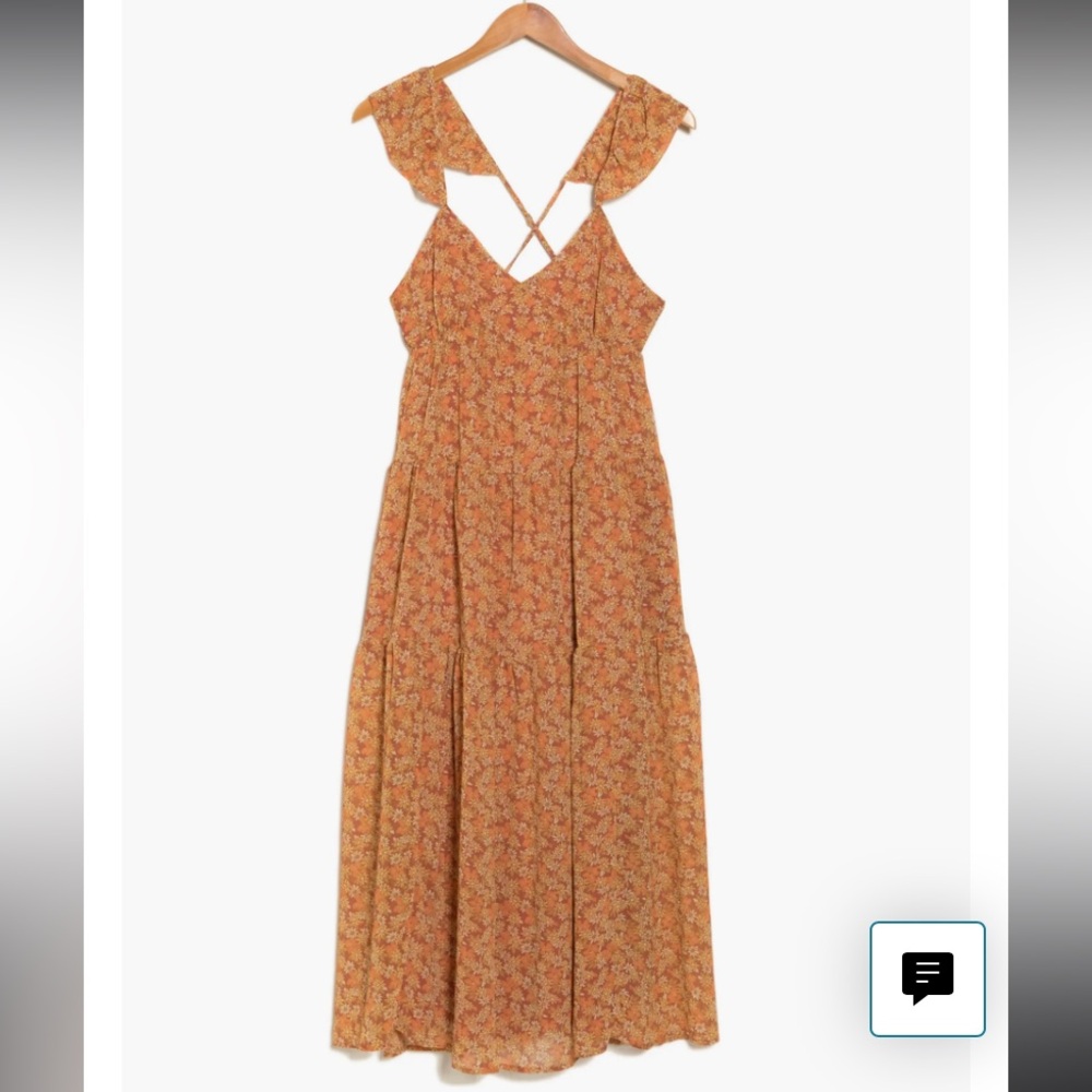 Madewell Floral Georgette Dress